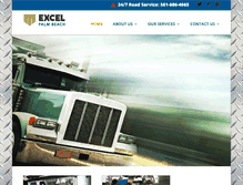 Tablet Screenshot of excelfleetservice.com